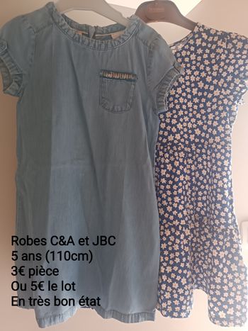 Robes C&A et jbc