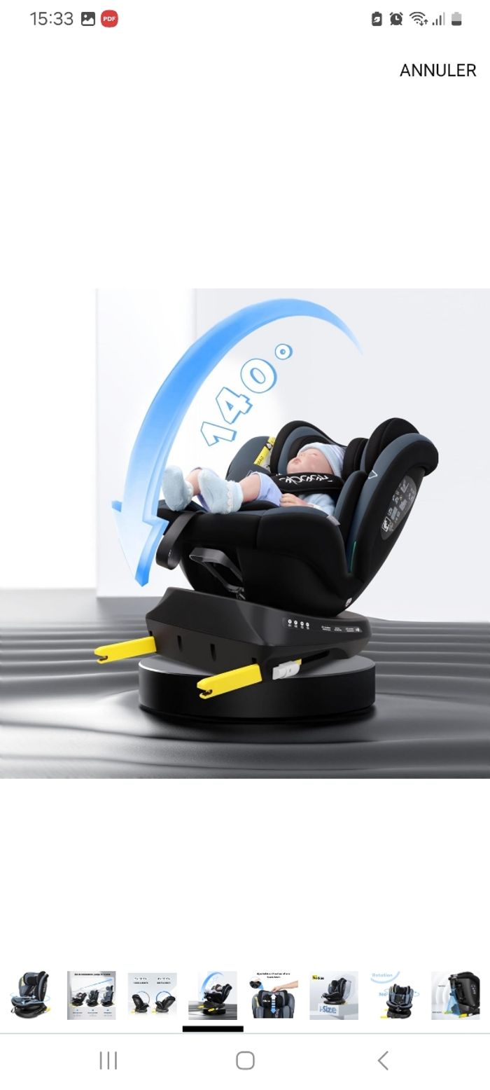 Siège auto Reeclo (naissance --->12ans) - photo numéro 5