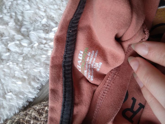 🌸Tee-shirt orange avec imprimé de tigre 10ans a 1€🌸 - photo numéro 3