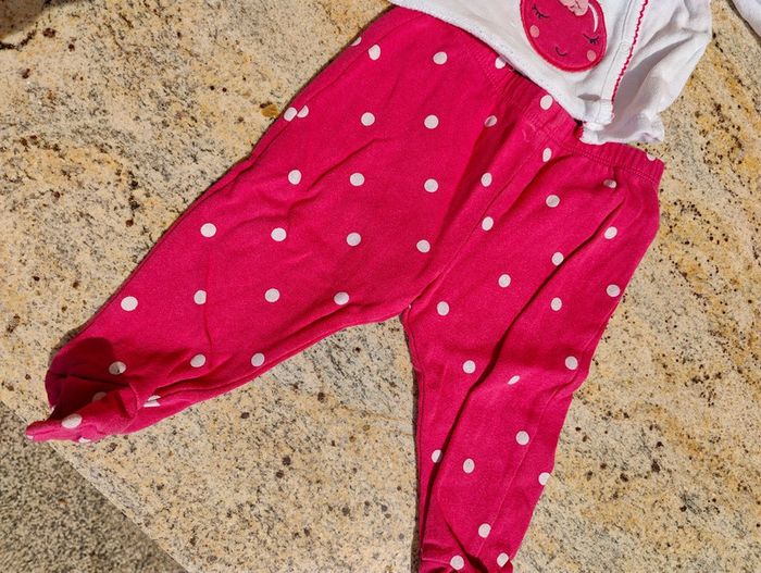 Pyjama 2 pièces Dpam cerises 9 mois - photo numéro 3