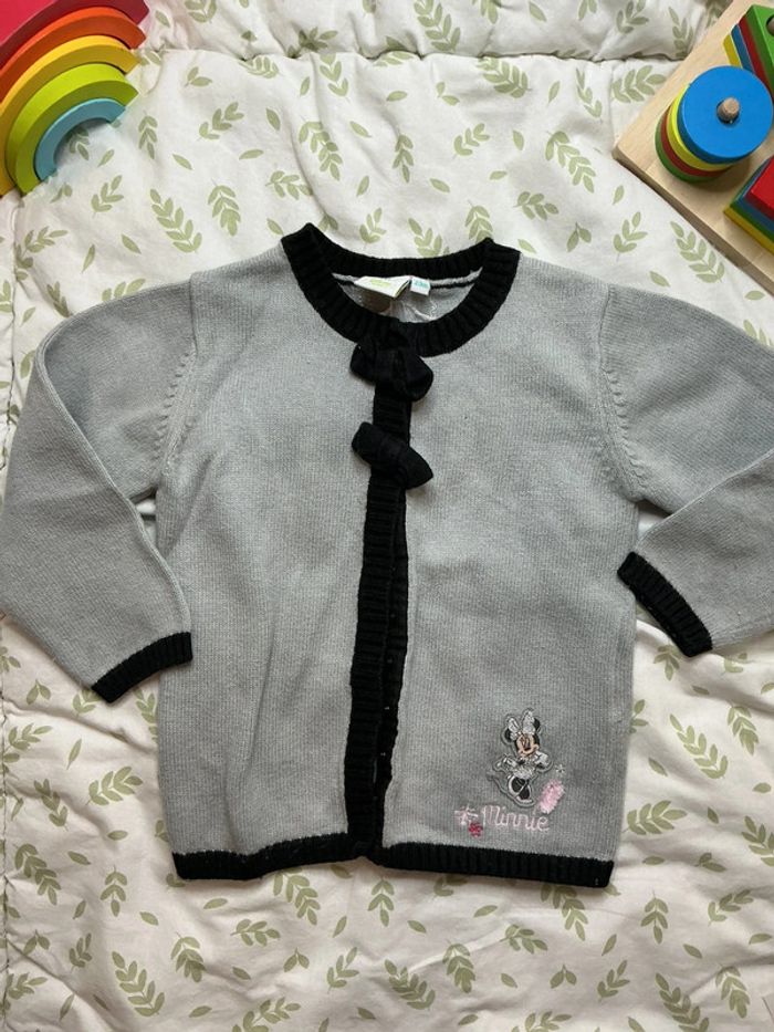 Gilet gris et noir 23 mois Disney minnie - photo numéro 3