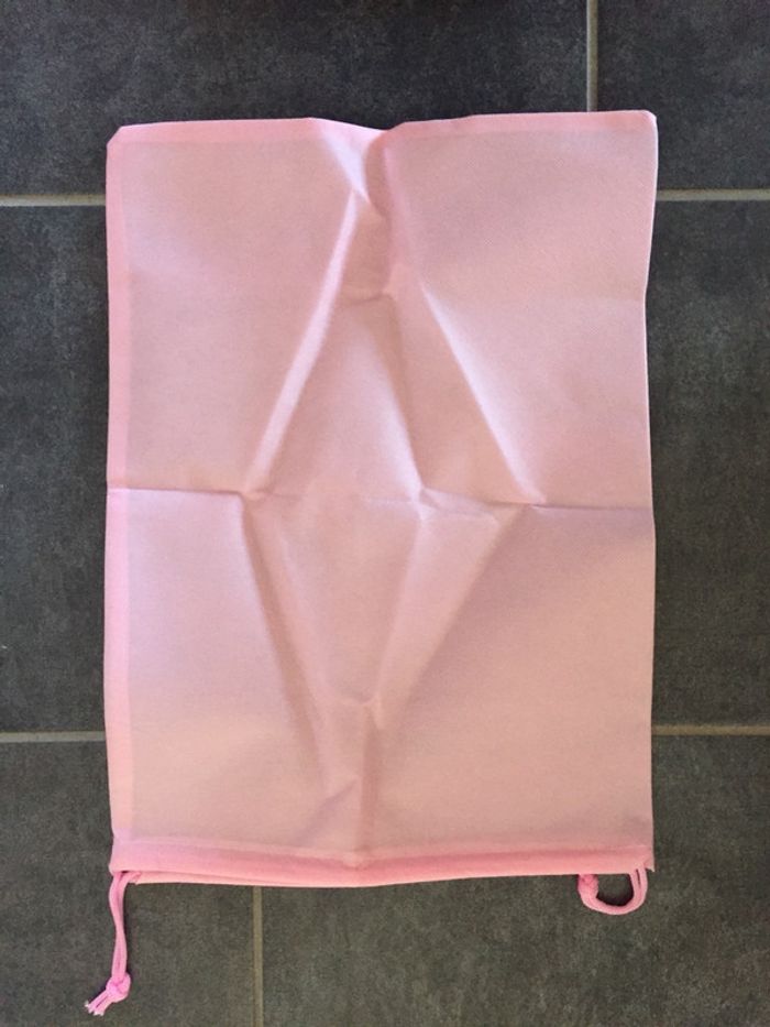 Pochette à chaussures rose 31x42 cm - photo numéro 2