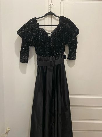 Robe soirée noir sequin