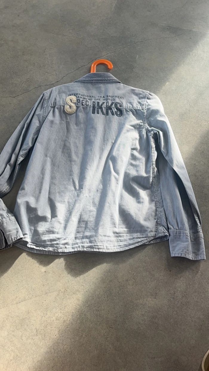 Chemise à rayures Ikks garçon 10 ans - photo numéro 6