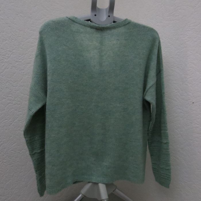 💚 Cardigan vert sauge KIABI – Taille L – Maille ajourée – Parfait état ! 💚 - photo numéro 6