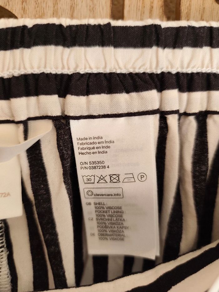 Short à rayures fluide et léger T 38 H&M - photo numéro 7
