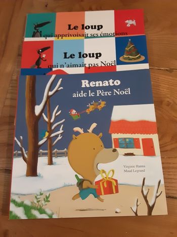 Lot de 3 livres Le loup