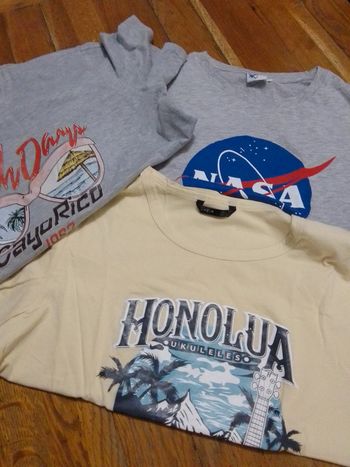 Lot de 3 tee shirt été plage