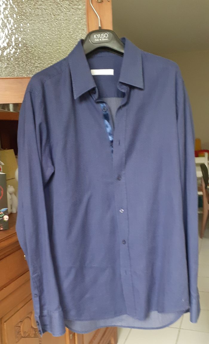 Chemise homme bleue Danyberd taille 42 - photo numéro 1