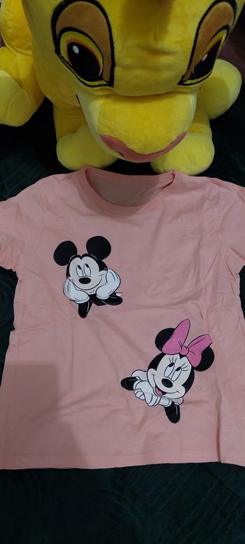 T shirt minnie et Mickey fille