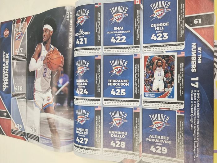 nba 2020 2021 basket album de stickers panini presque vide (15 vignettes collées) - photo numéro 12
