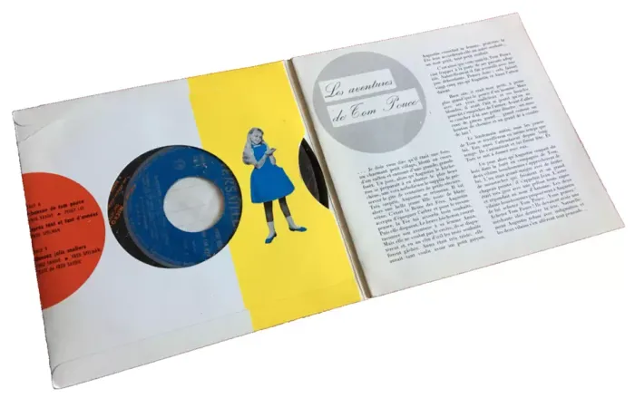 Vinyle 45 tours Martine Havet Chante et raconte les aventures de Tom Pouce (1960) - photo numéro 2
