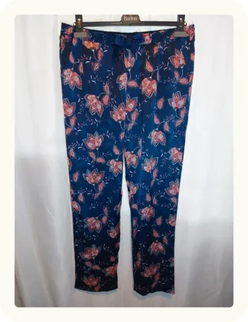 Pantalon léger à fleurs Etam