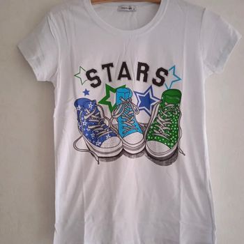 T-shirt manches courtes baskets