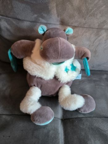 Peluche hochet hippopotame neuf