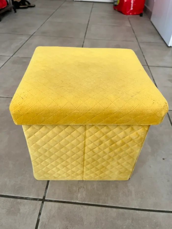 Urgent pouf pliable rangement - photo numéro 3