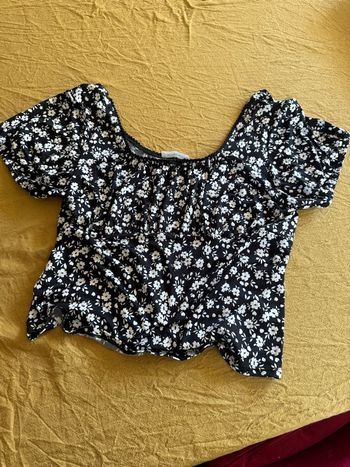 Haut noir blanc T.XL cache cache