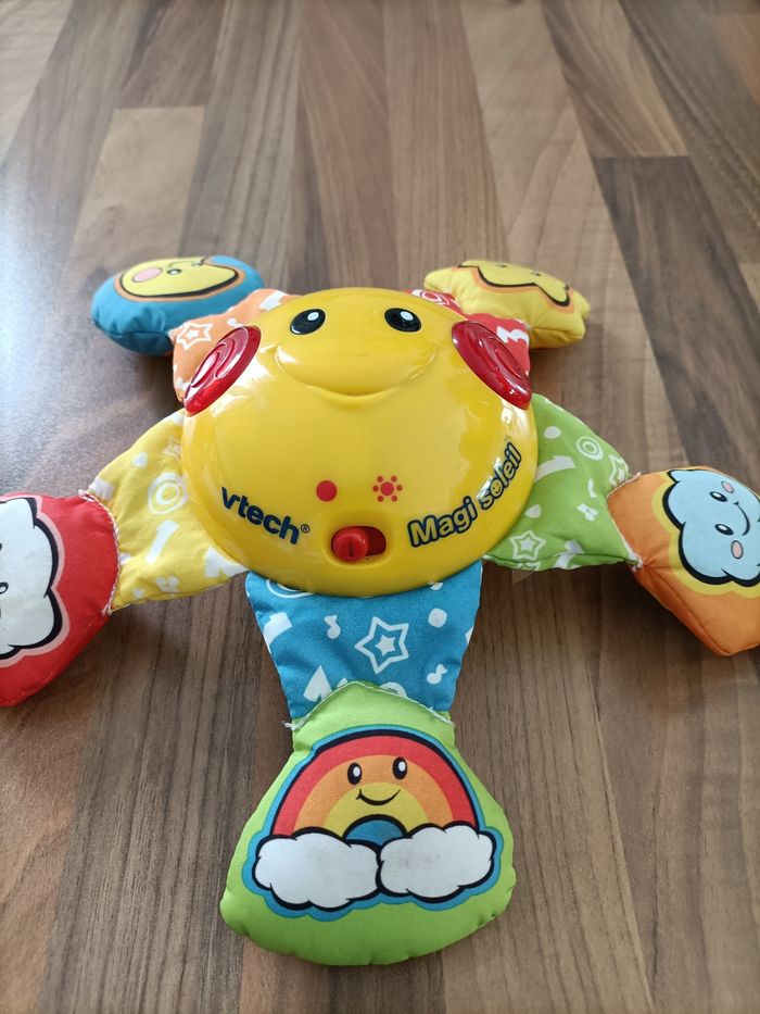 Lot bébé étoile pieuvre musicale et peluche girafe - photo numéro 5