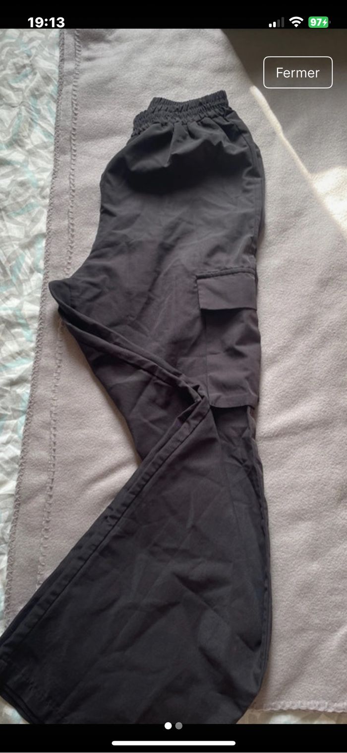Pantalon cargo fin