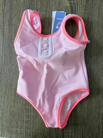Maillot de bain 1 pièce rose Jacadi 6 mois neuf 