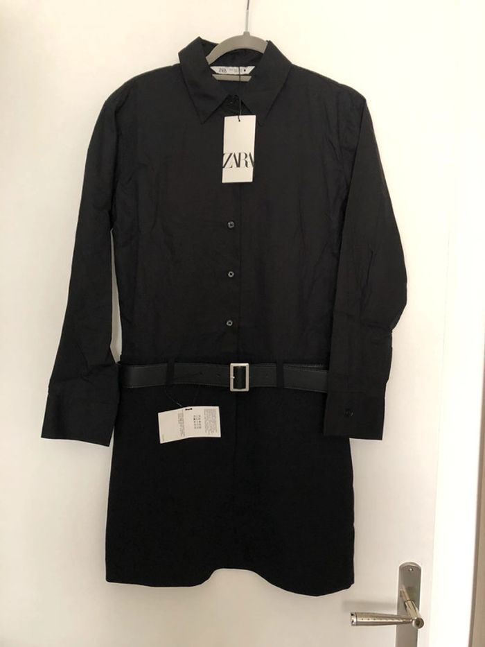 Superbe belle robe noire Zara neuve avec étiquette taille M - photo numéro 2