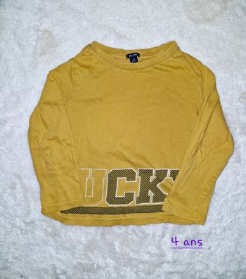 T-shirt manches longues garçon 4 ans 