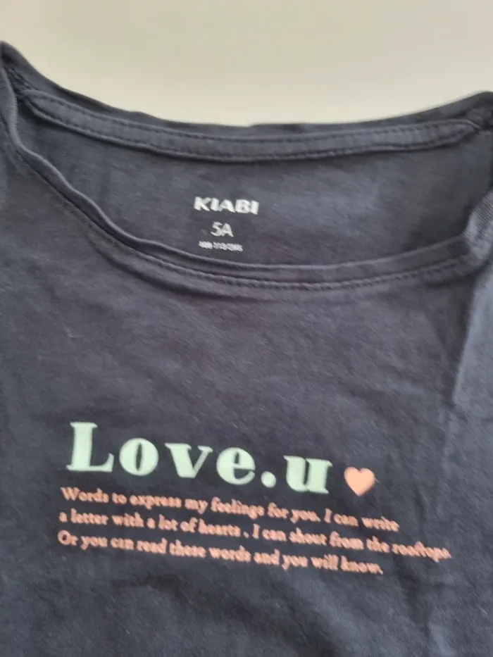 T-shirt kiabi love.u - photo numéro 2