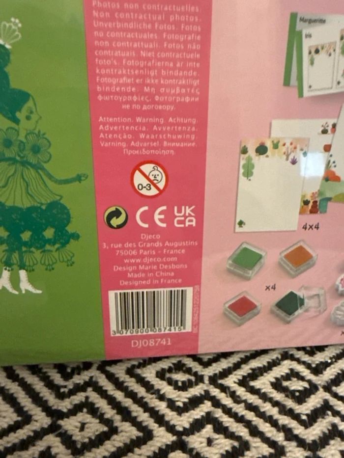 Djeco - Coffret créatif "Tampons Mix et Match Flower Girls" - photo numéro 3