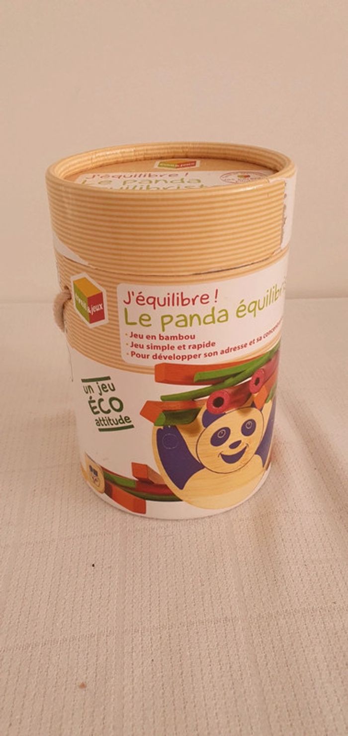 Jeu d adresse  en bois Le panda équilibristre