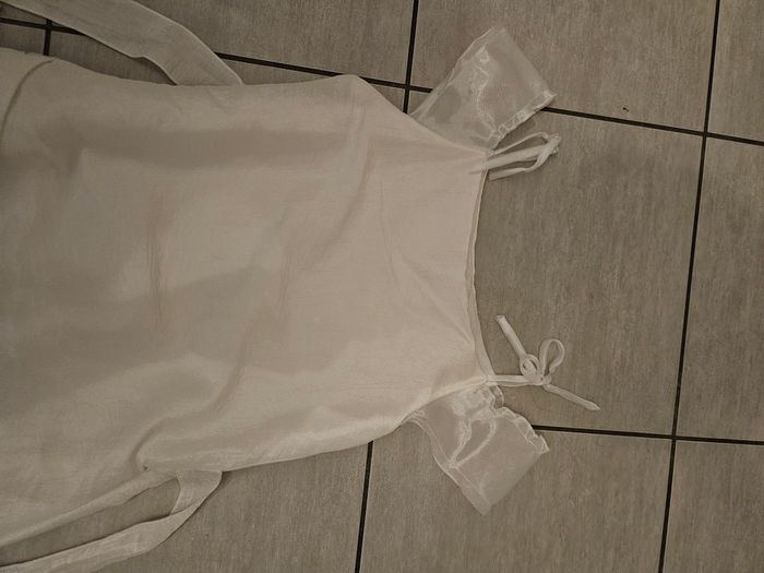 Robe blanche cérémonie mariage avec bolero taille 14ans - photo numéro 4