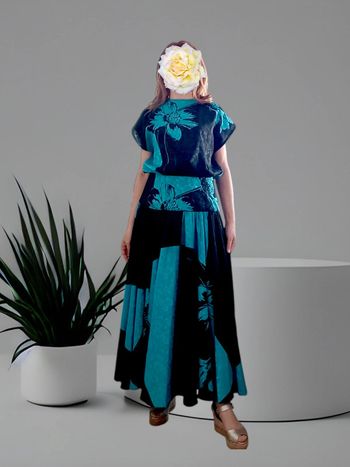 Robe longue vintage 38
