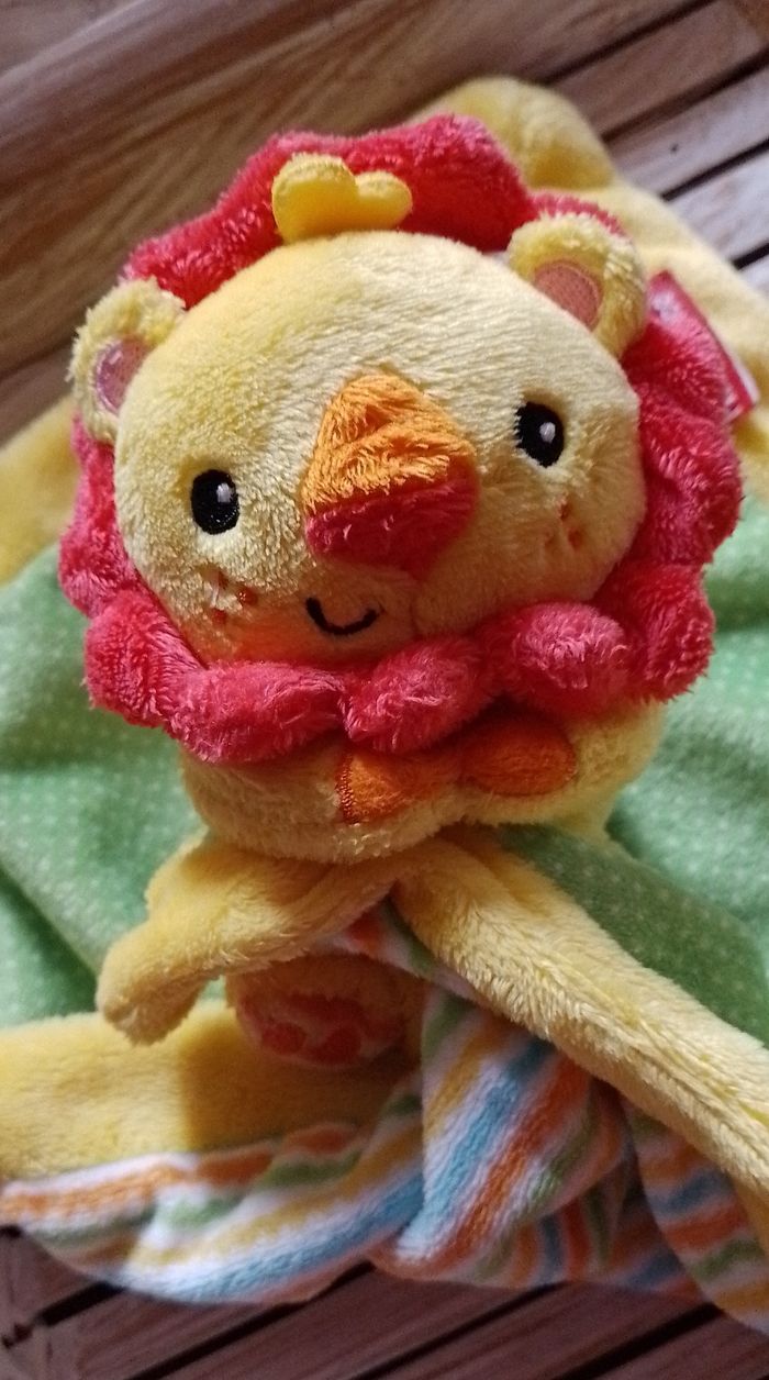 Grand doudou plat lion, Fisher price