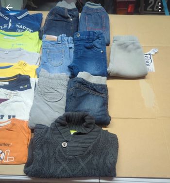 Lot vêtements garçon hiver taille 6 mois