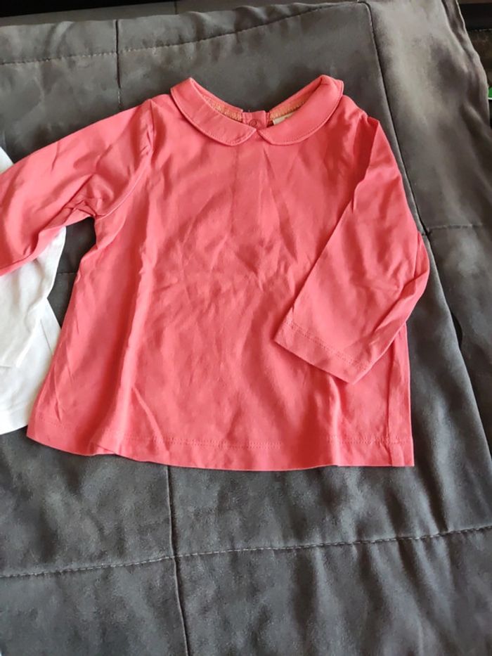 Lot 3 tee shirt fille 12mois - photo numéro 3