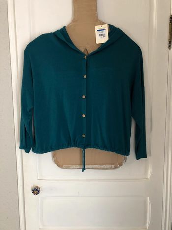 Gilet/blouson bleu canard T unique (38-44) NEUF