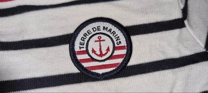 T shirt à rayure neuf terre de marins - photo numéro 2