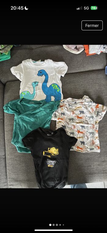2 tee shirt + 2 body