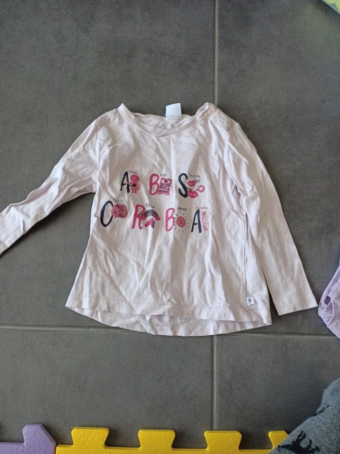 Lot tee shirts, manches longues, 24 mois - photo numéro 3