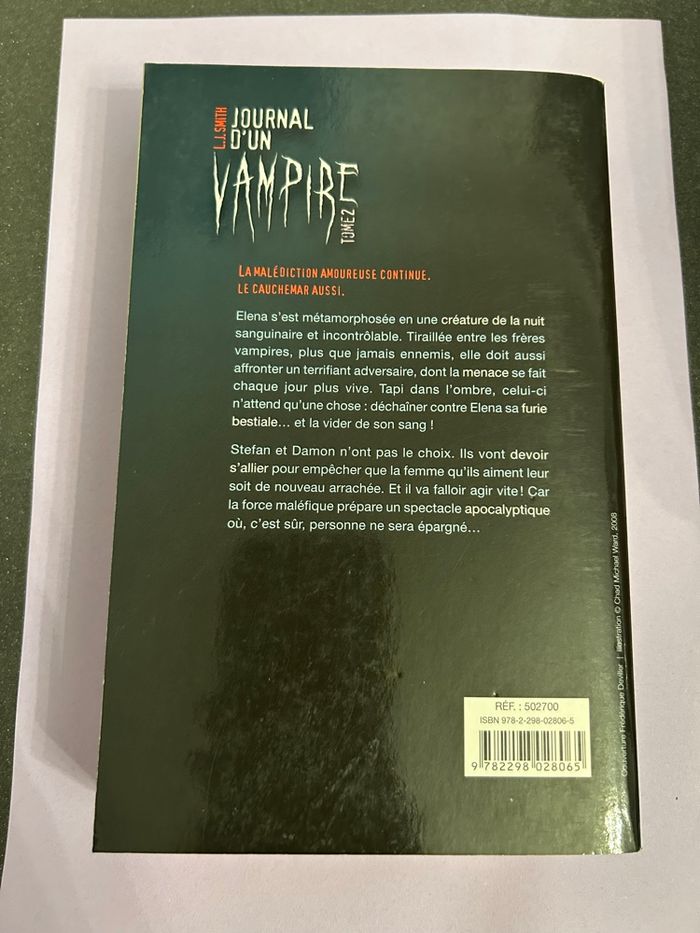 Journal d’un vampire Tome 2