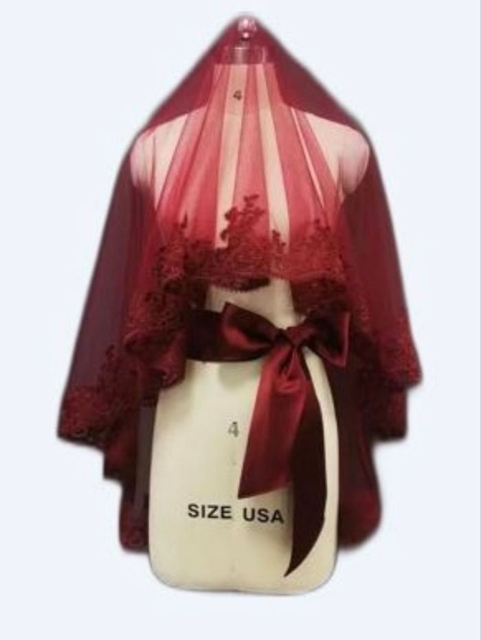 voile grenat avec ceinture NEUF