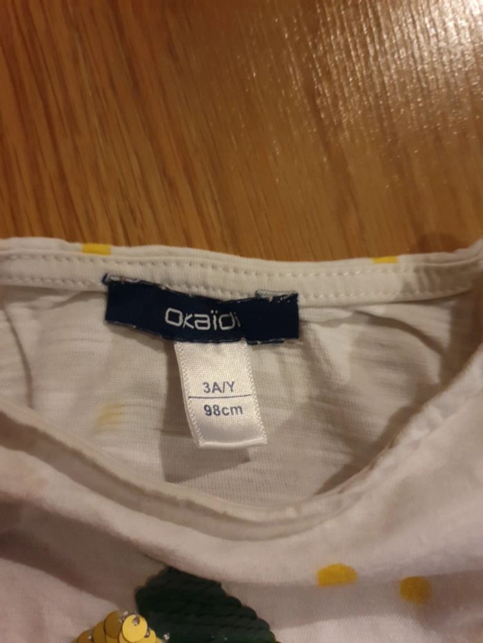 tee shirt okaidi 3 ans - photo numéro 3