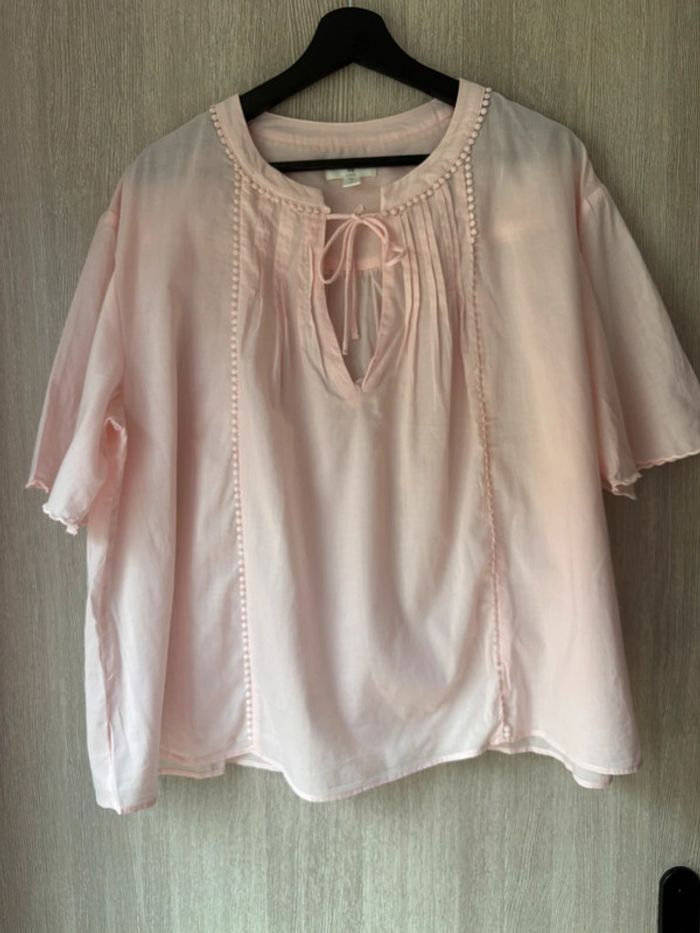 Sublime blouse loose rose pale - H&M - L - photo numéro 2