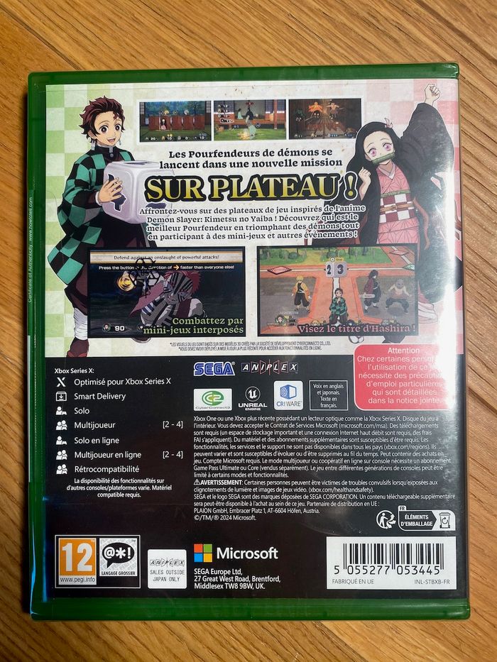 Demon slayer sweep the board - xbox series x / one - jeu neuf sous blister - photo numéro 5