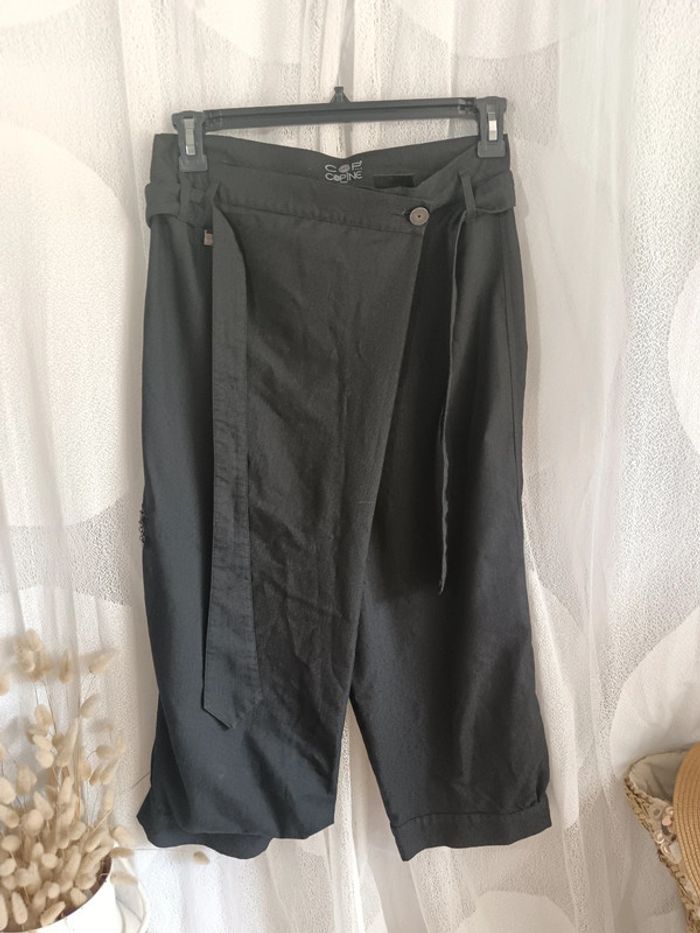Cop Copine | pantalon portefeuille capri | t. 38 - photo numéro 15