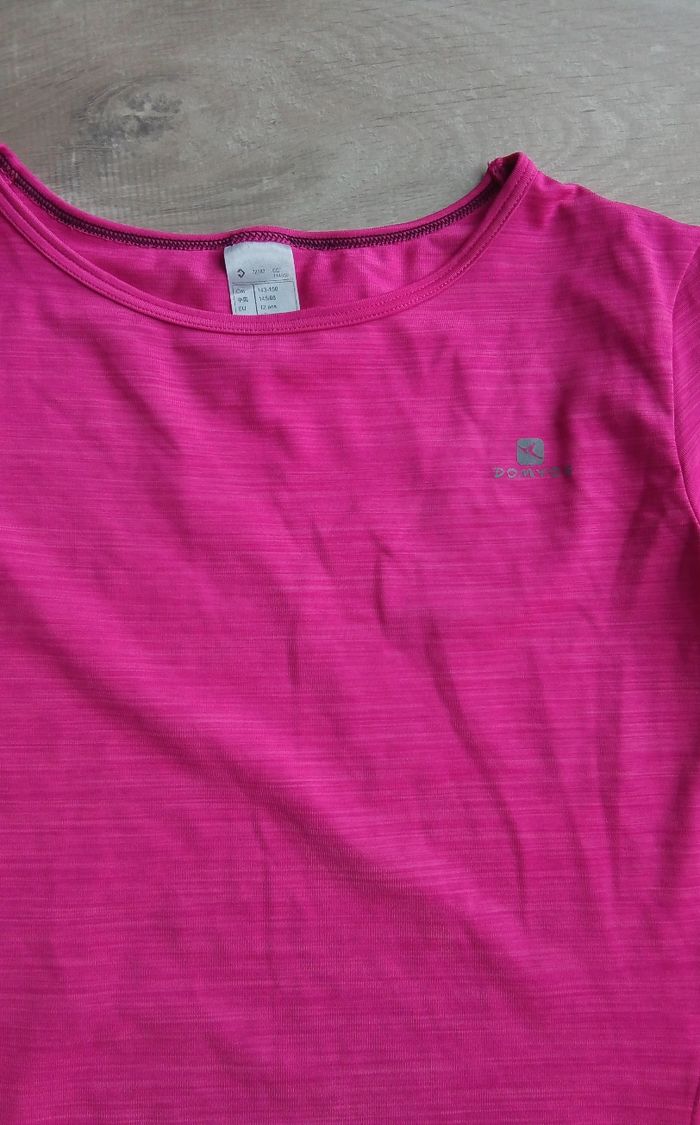 Tee-shirt de sport rose Domyos - photo numéro 2