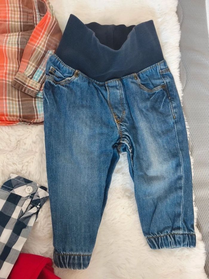Lot garçon 6 pièces – jeans Orchestra / Name It / Tex Baby + chemises + pantalon Kimadi + tHirts - photo numéro 8