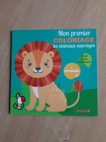 Mon 1er coloriage les animaux sauvages + stickers