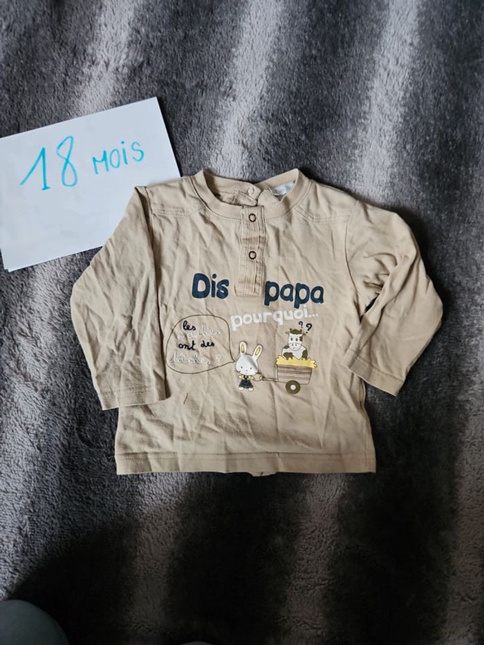 Tee-shirt manches longues 18 mois - photo numéro 2