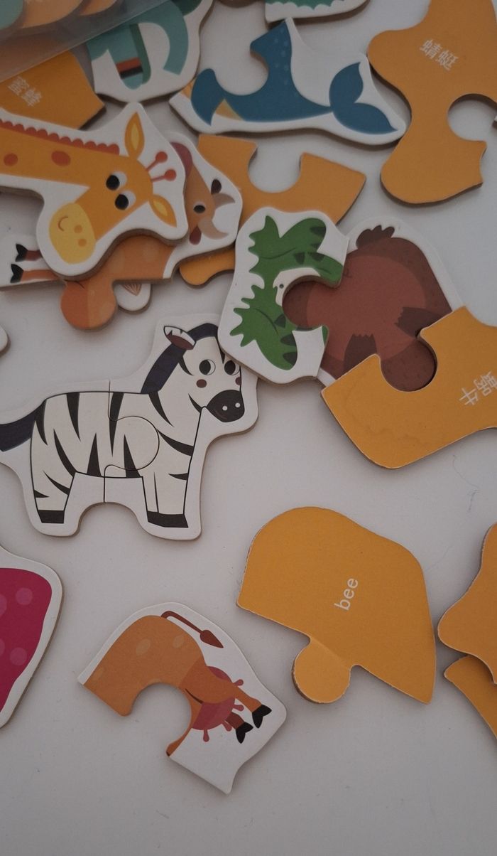 Puzzles animaux cartonnés - photo numéro 3