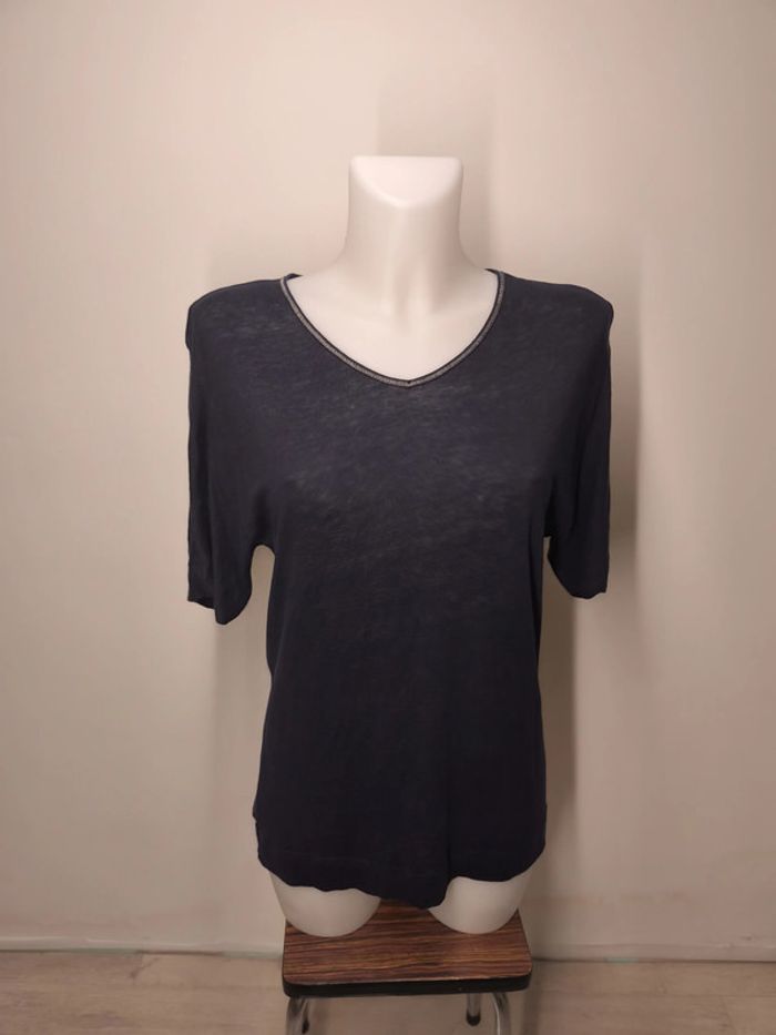 T-shirt Bruno Saint-Hilaire Femme Taille M Bleu foncé
